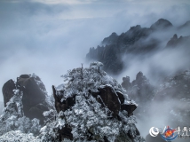 高清圖：利劍雪“包裹”三清山 宛若童話世界