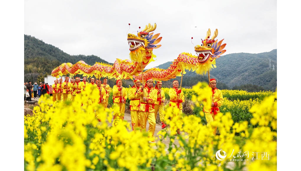 江西全南：舞龍鬧元宵 祈福風調雨順