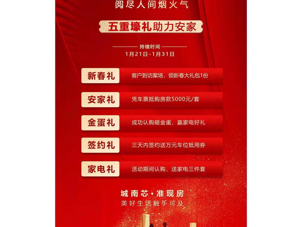 城南芯·準現(xiàn)房【創(chuàng)河漢畔】五重壕禮助力安家