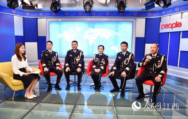 江西公安英模走進國民網(wǎng)江西演播室